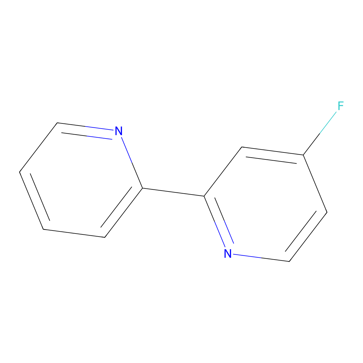 4-Fluoro-2,2'-bipyridine molecular structure, CAS 118586-07-5