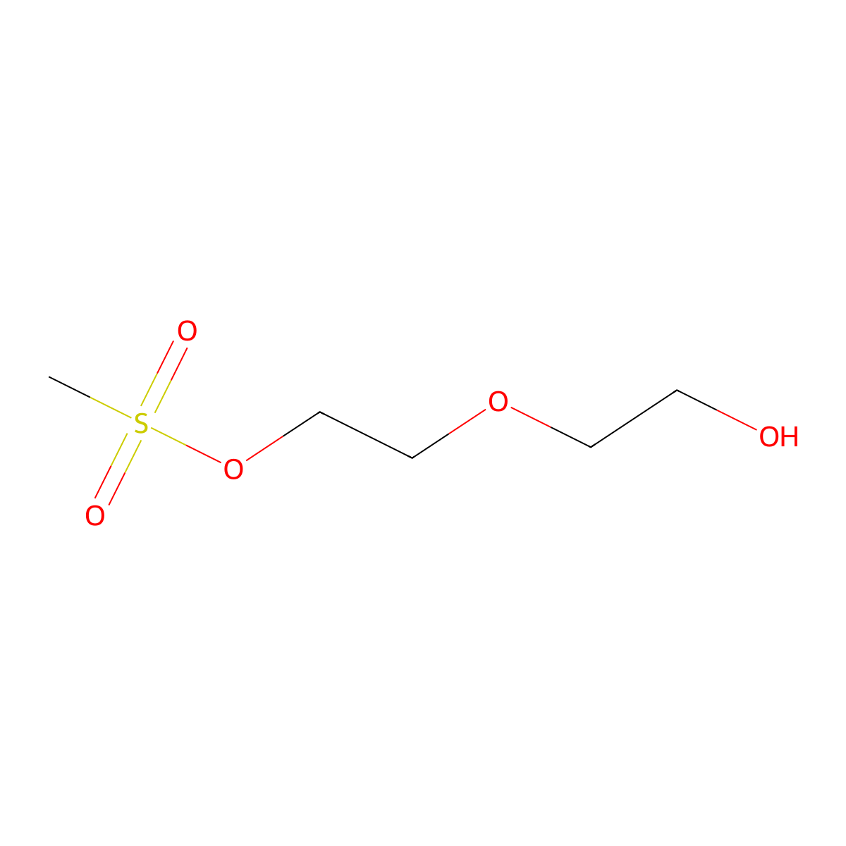 2-(2-Hydroxyethoxy)ethyl methanesulfonate molecular structure, CAS 118591-57-4