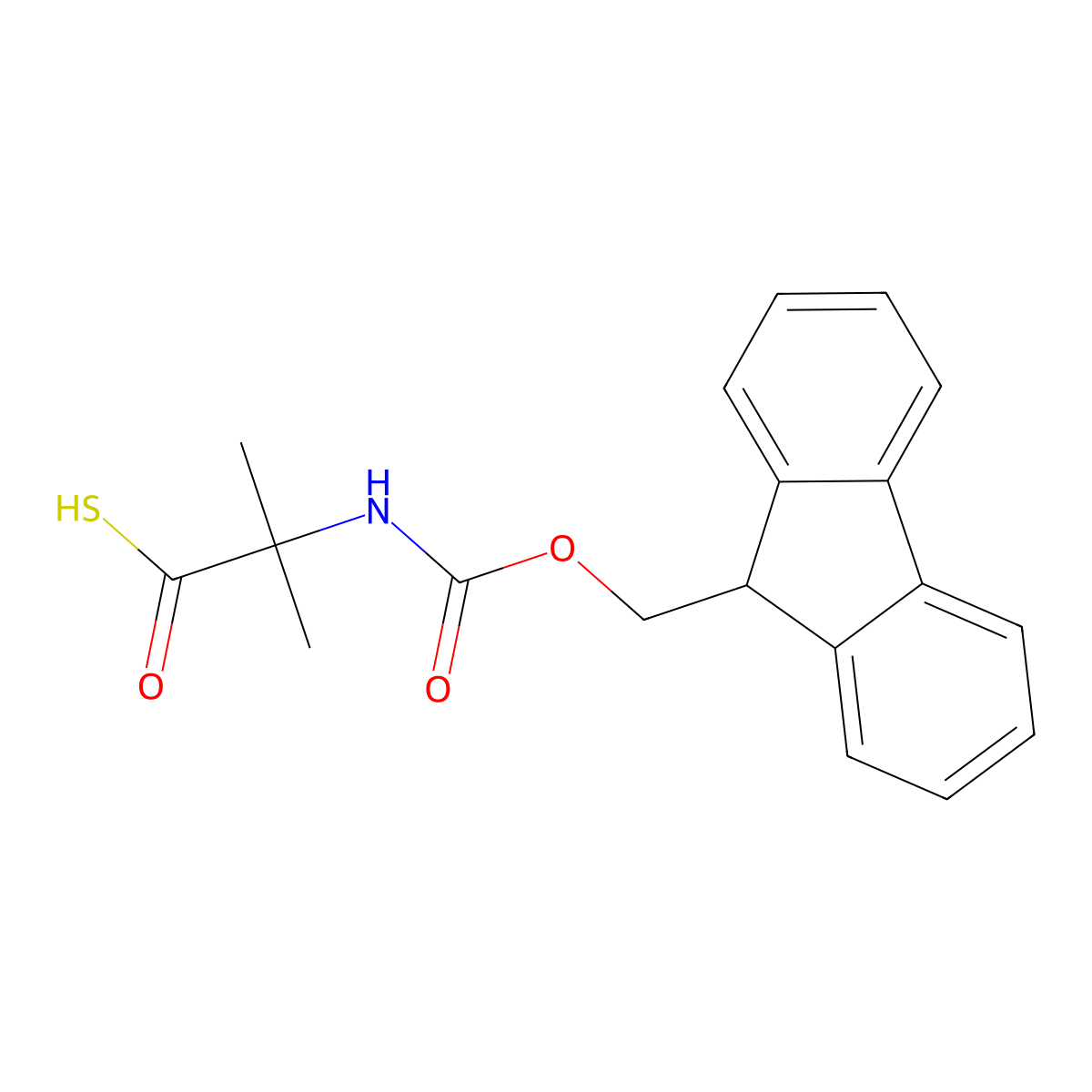 Fmoc-Aib-COSH molecular structure, CAS 1185984-35-3