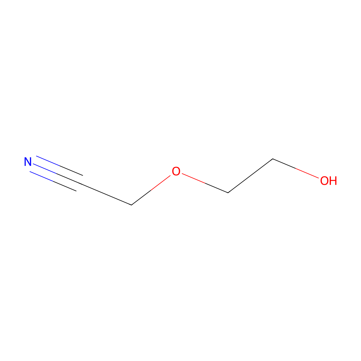 2-(2-Hydroxyethoxy)acetonitrile molecular structure, CAS 118599-68-1