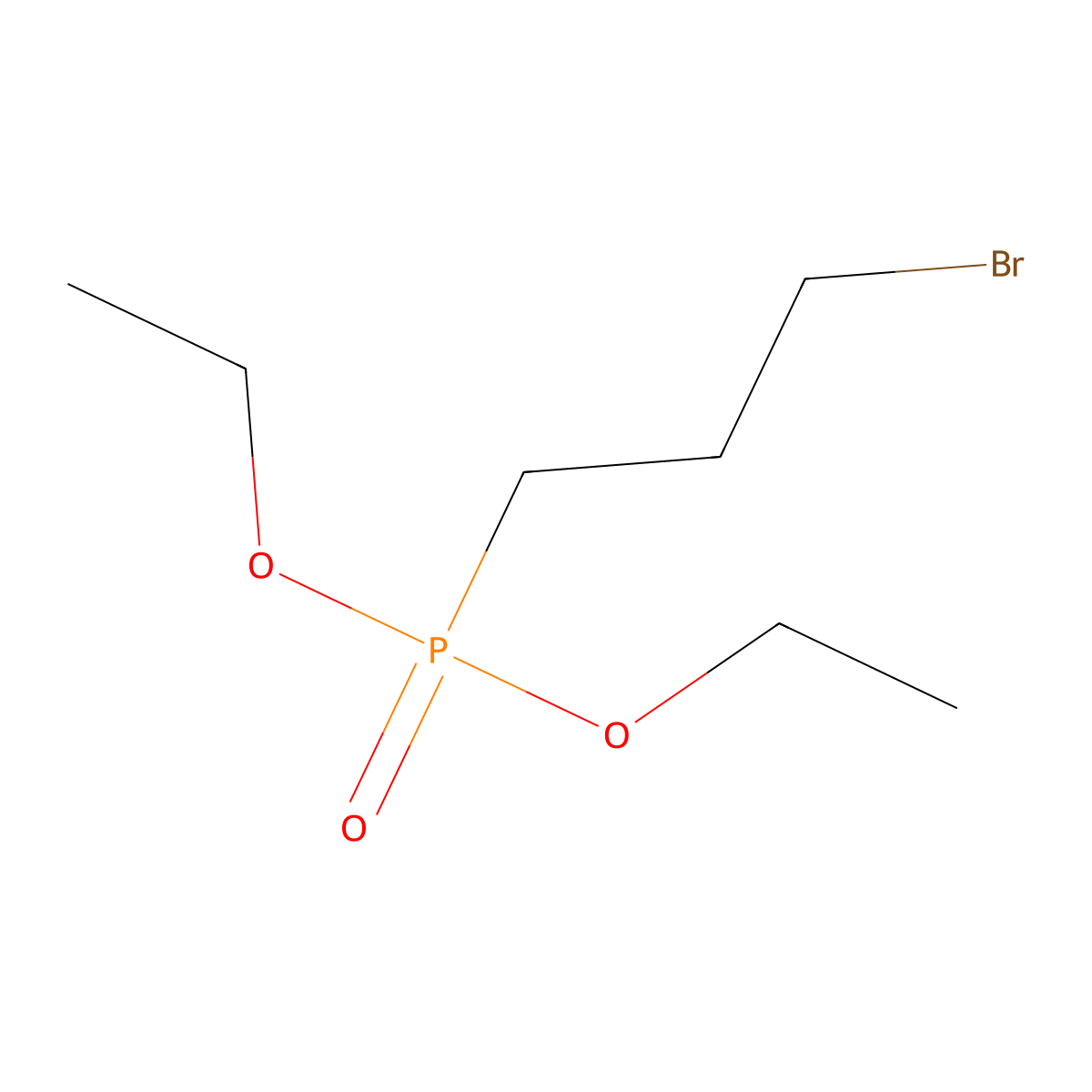 Diethyl (3-bromopropyl)phosphonate molecular structure, CAS 1186-10-3