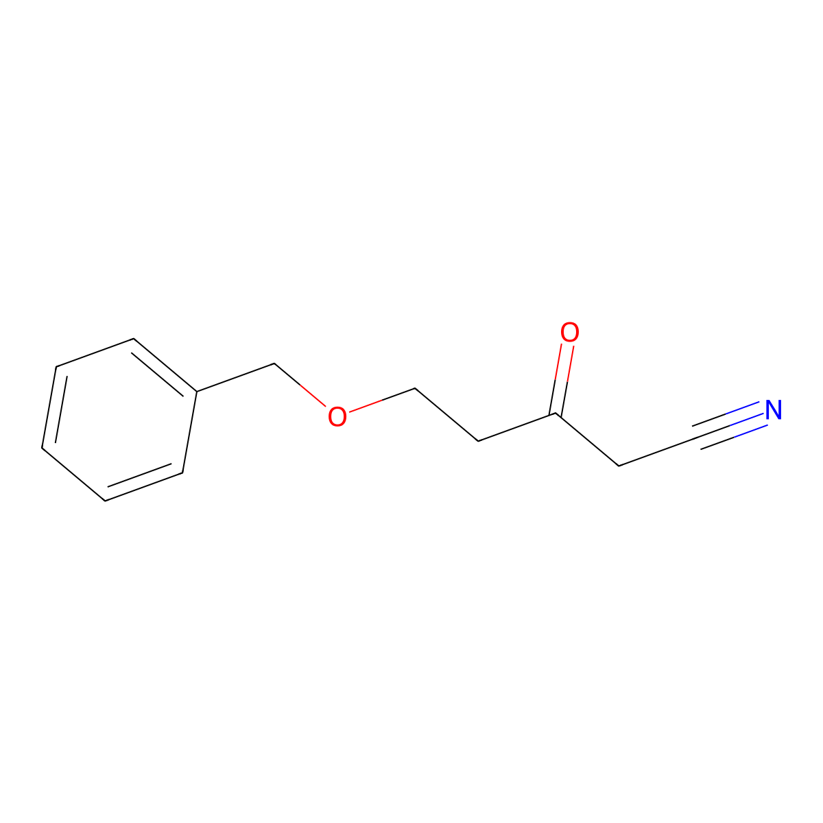 5-(Benzyloxy)-3-oxopentanenitrile molecular structure, CAS 118602-94-1