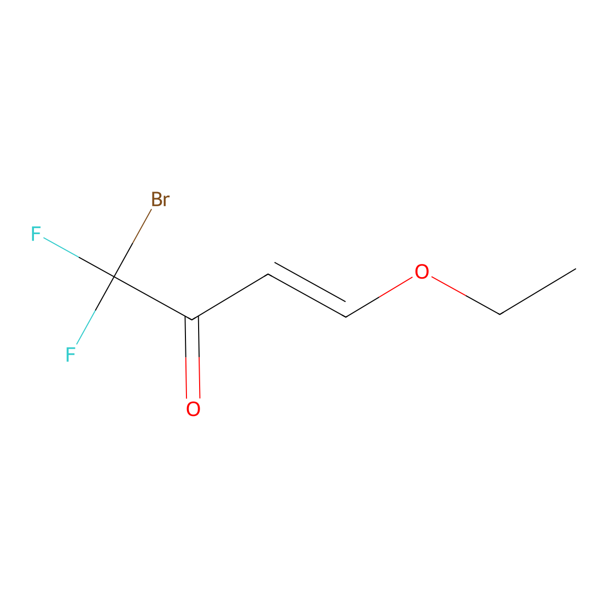 (3E)-1-bromo-4-ethoxy-1,1-difluorobut-3-en-2-one molecular structure, CAS 1186025-41-1