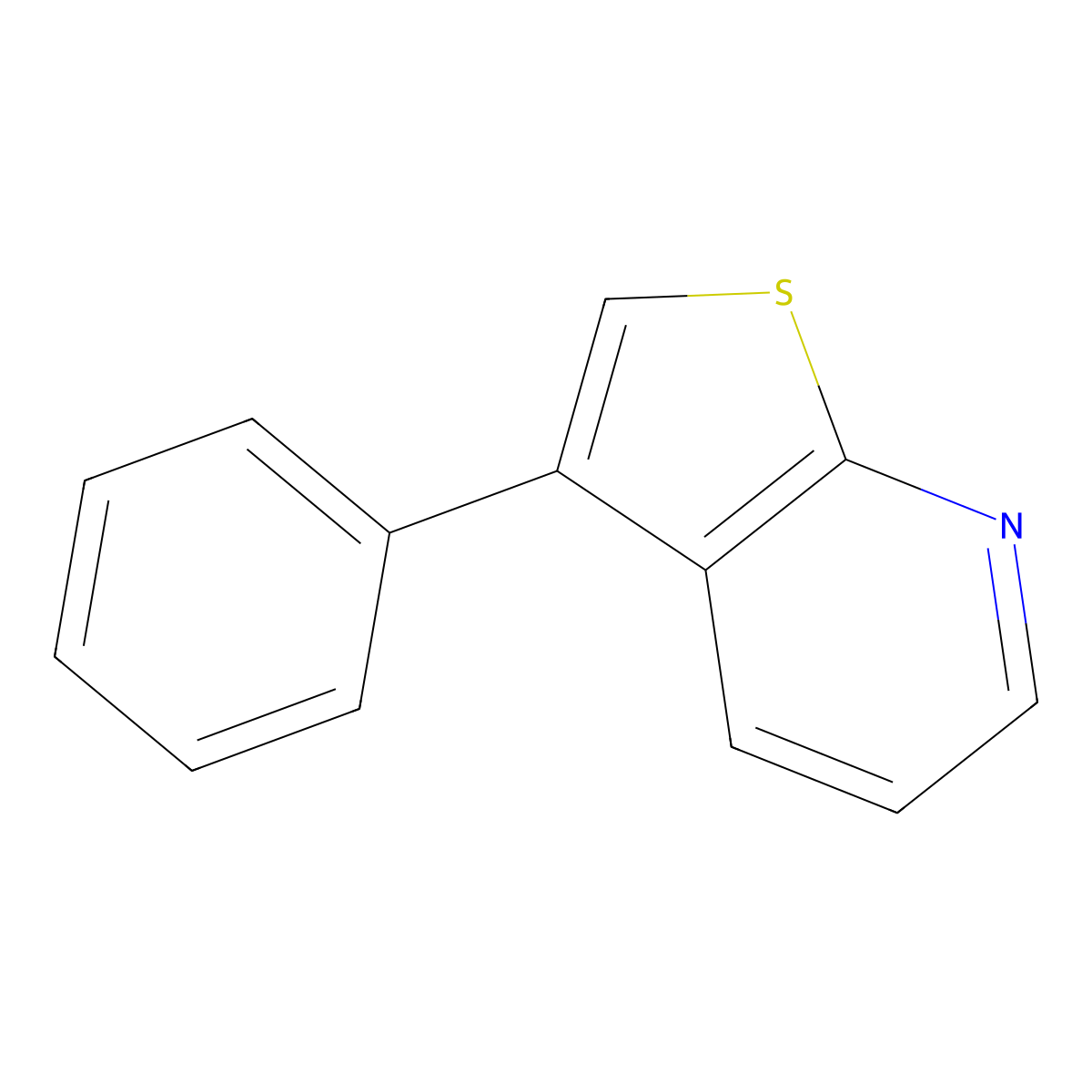 Thieno[2,3-B]pyridine, 3-phenyl- molecular structure, CAS 1186034-40-1