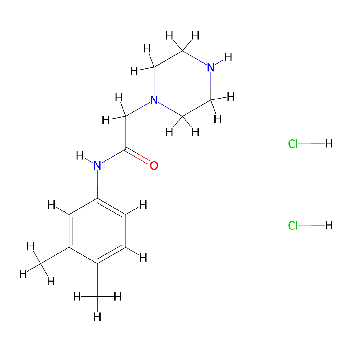 N-(3,4-dimethylphenyl)-2-piperazin-1-ylacetamide dihydrochloride molecular structure, CAS 1186049-57-9