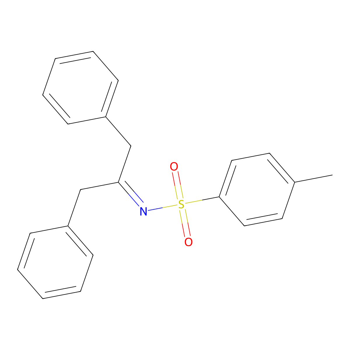 N-(1-Benzyl-2-phenyl-ethylidene)-4-methyl-benzenesulfonamide molecular structure, CAS 118616-83-4
