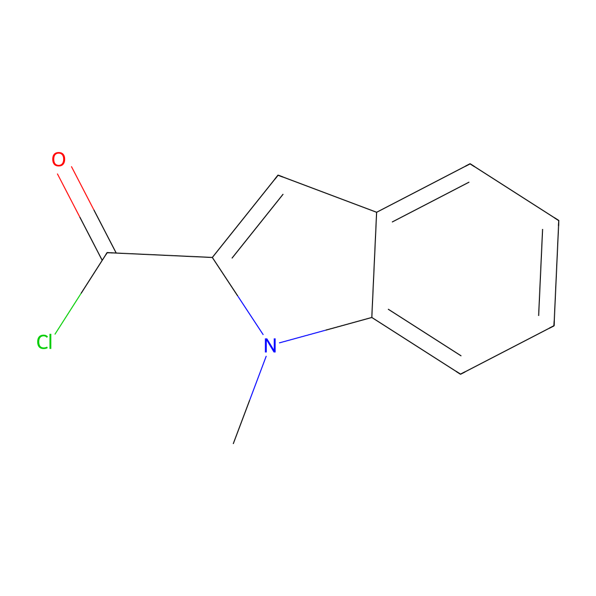 1-Methyl-1H-indole-2-carbonyl chloride molecular structure, CAS 118618-61-4