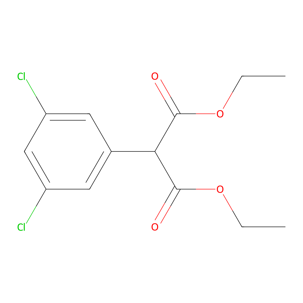 Diethyl 2-(3,5-dichlorophenyl)malonate molecular structure, CAS 1186194-50-2