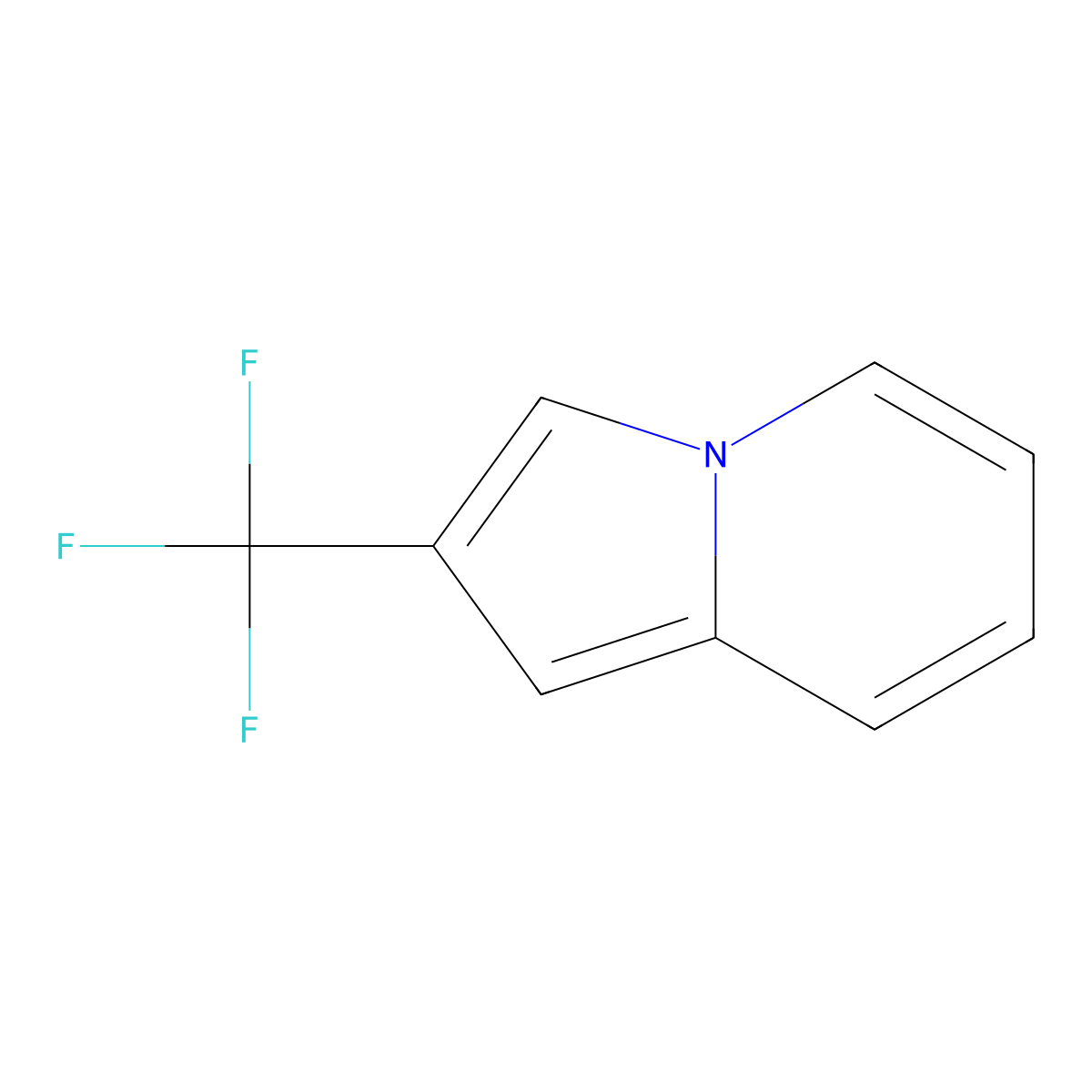 2-(Trifluoromethyl)indolizine molecular structure, CAS 1186194-65-9