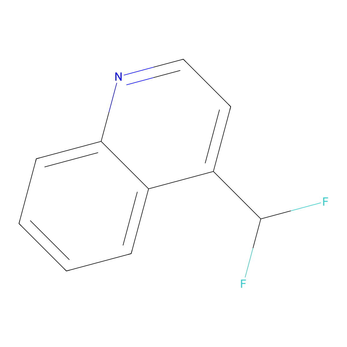 4-(Difluoromethyl)quinoline molecular structure, CAS 1186194-77-3