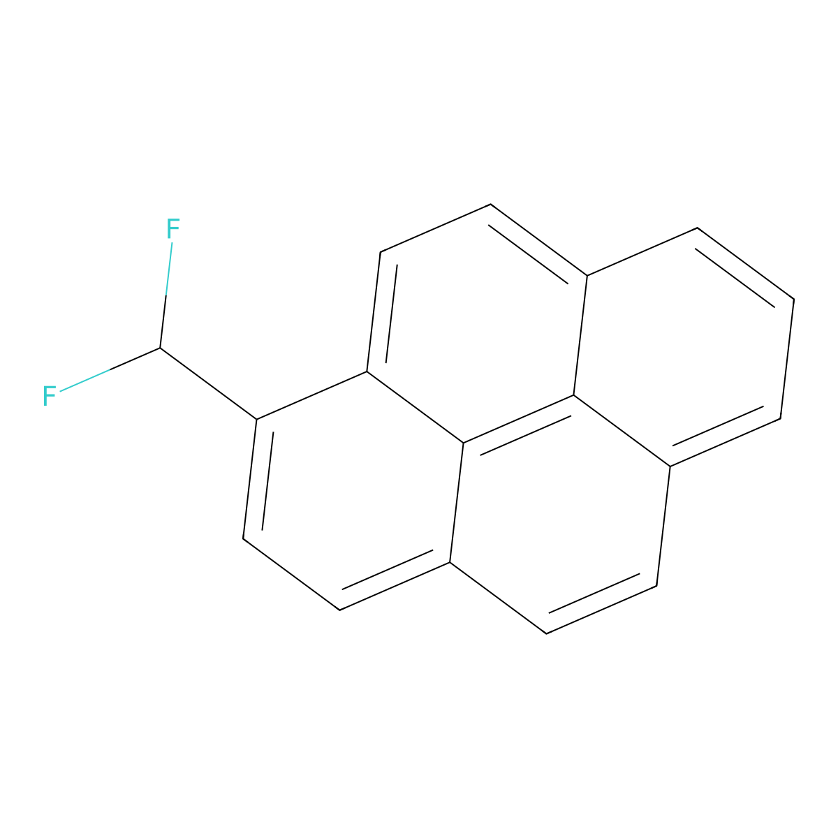 1-(Difluoromethyl)pyrene molecular structure, CAS 1186195-16-3
