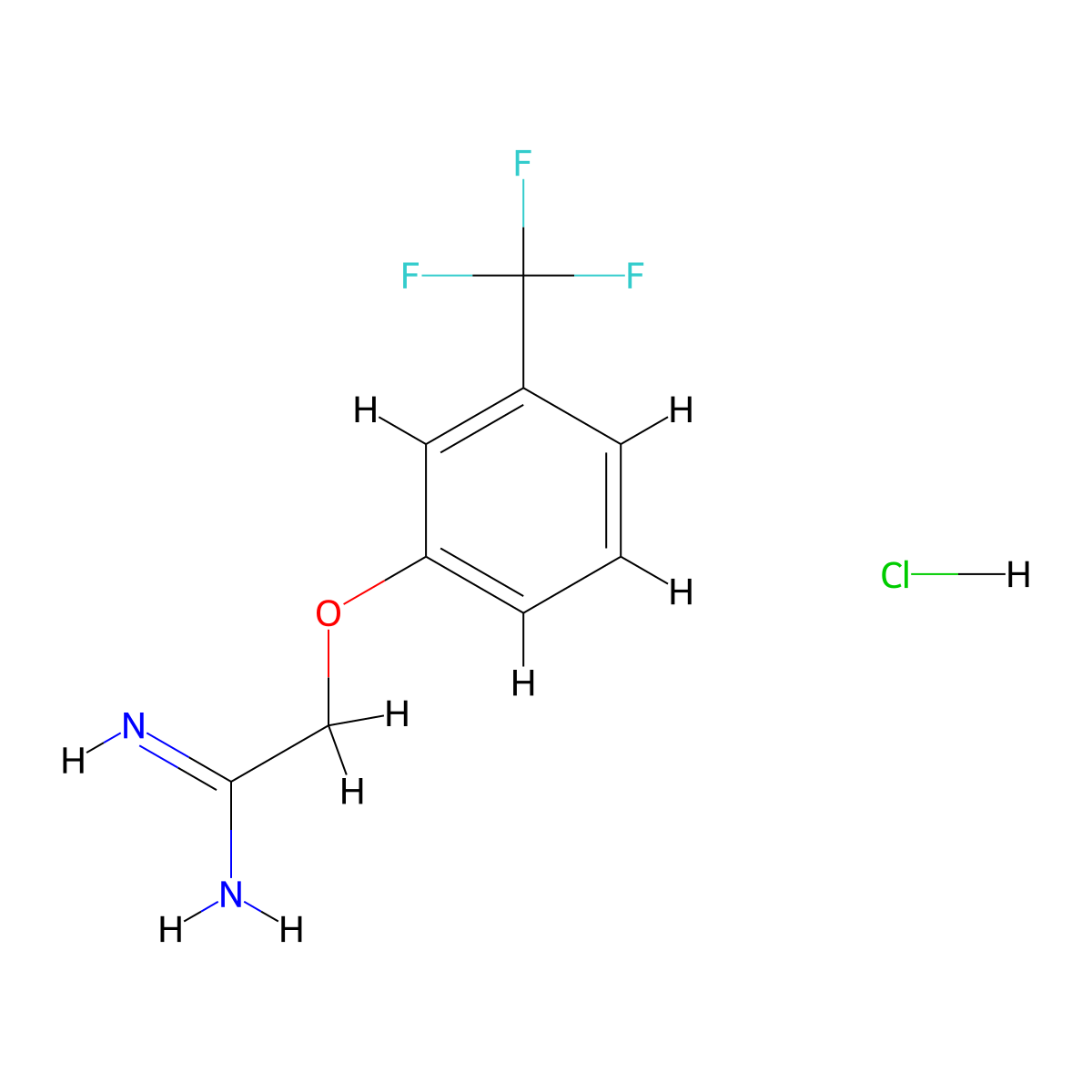 2-(3-Trifluoromethyl-phenoxy)-acetamidine hydrochloride molecular structure, CAS 1186195-33-4