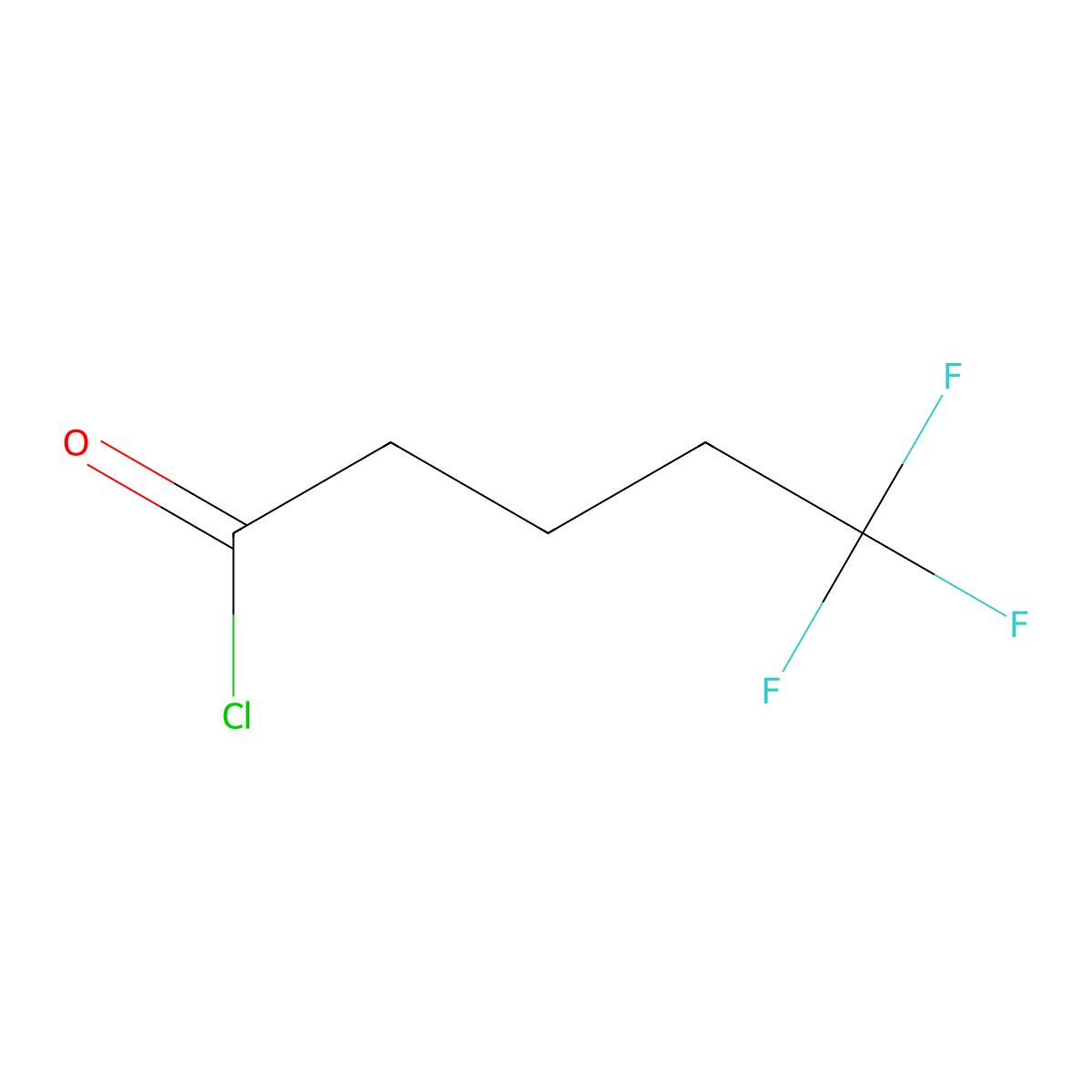 5,5,5-Trifluoropentanoyl chloride molecular structure, CAS 1186202-35-6