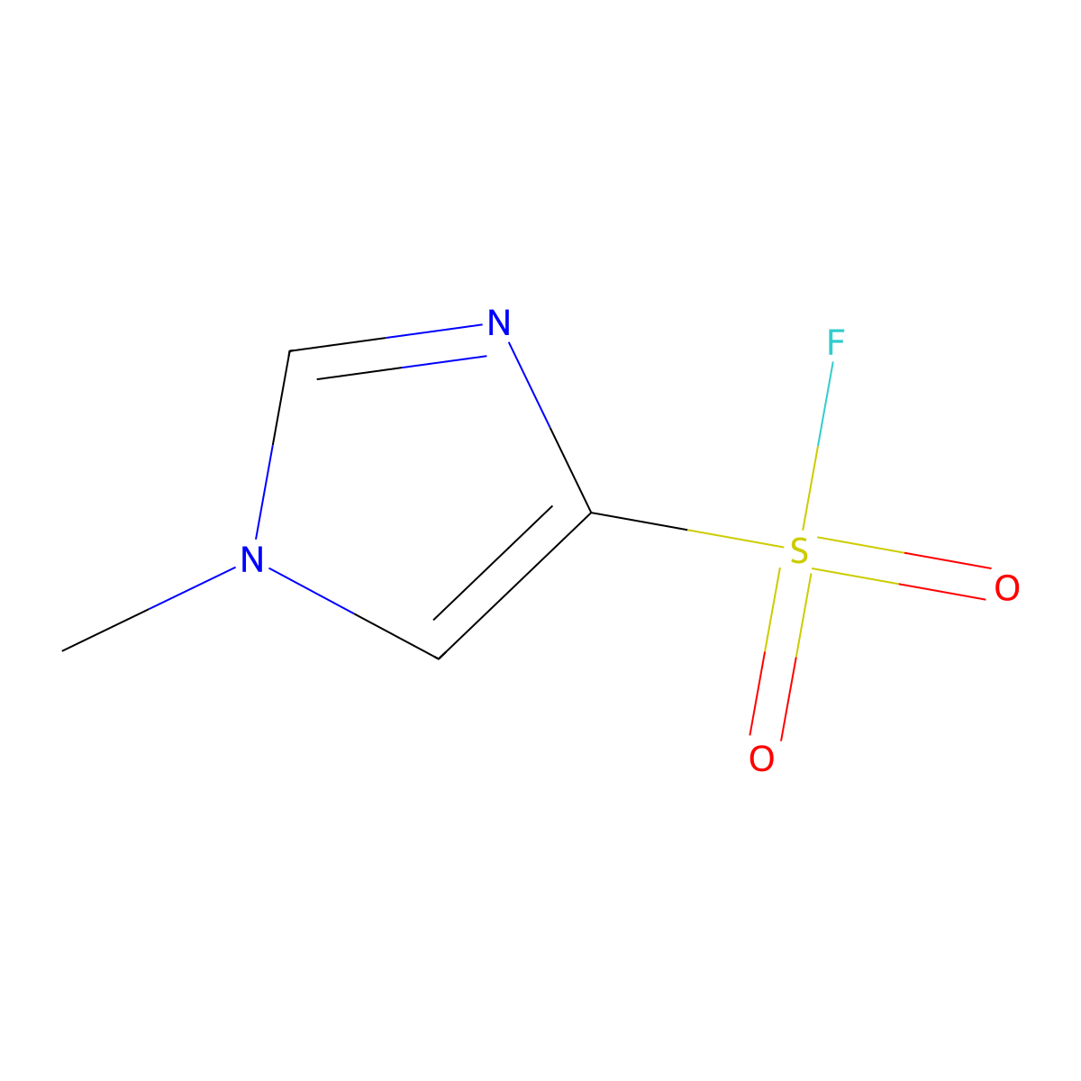 1-Methyl-1h-imidazole-4-sulfonyl fluoride molecular structure, CAS 1186204-41-0