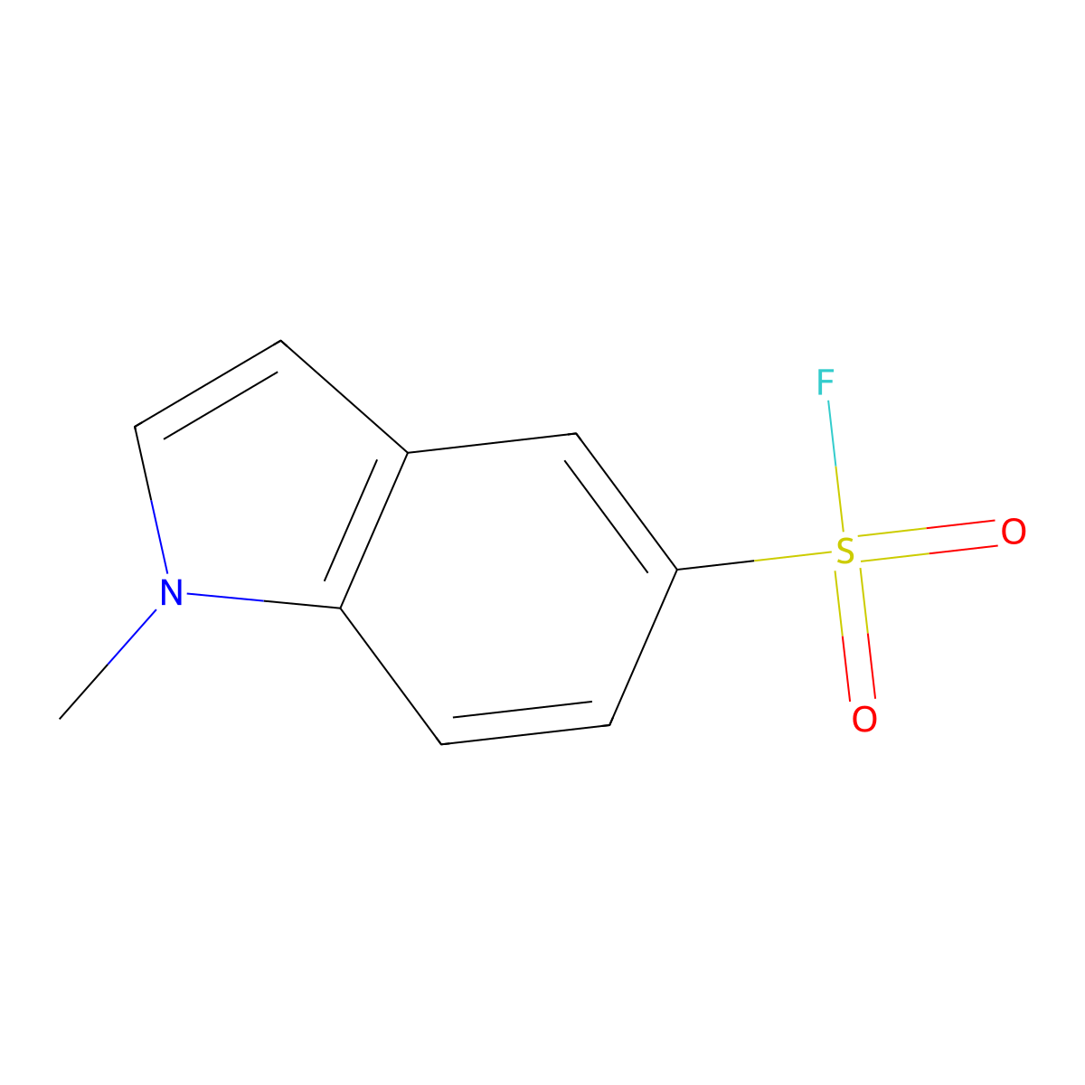 1-Methyl-1H-indole-5-sulfonyl fluoride molecular structure, CAS 1186204-67-0