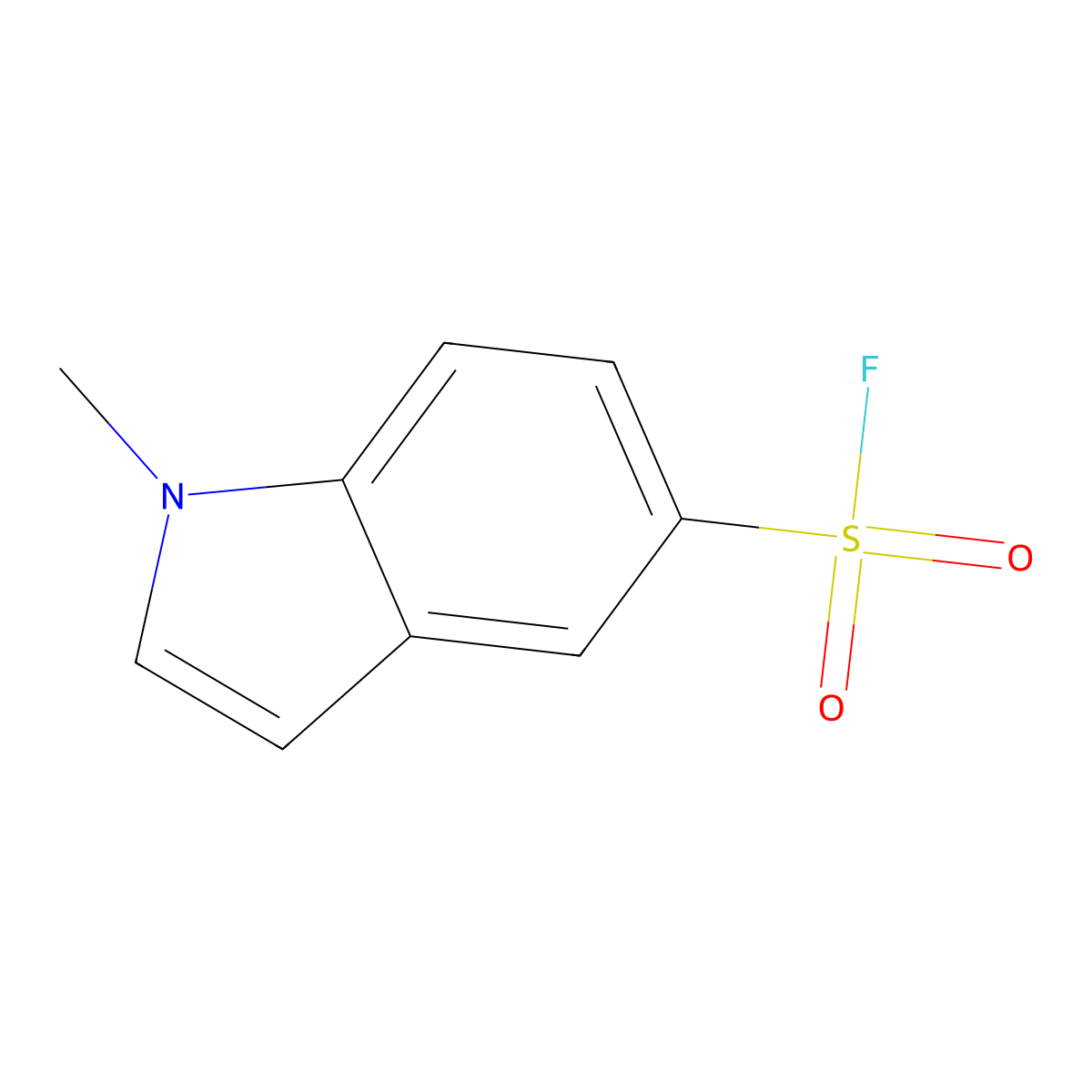 1-Methyl-1H-indole-5-sulfonyl fluoride molecular structure, CAS 1186204-67-0