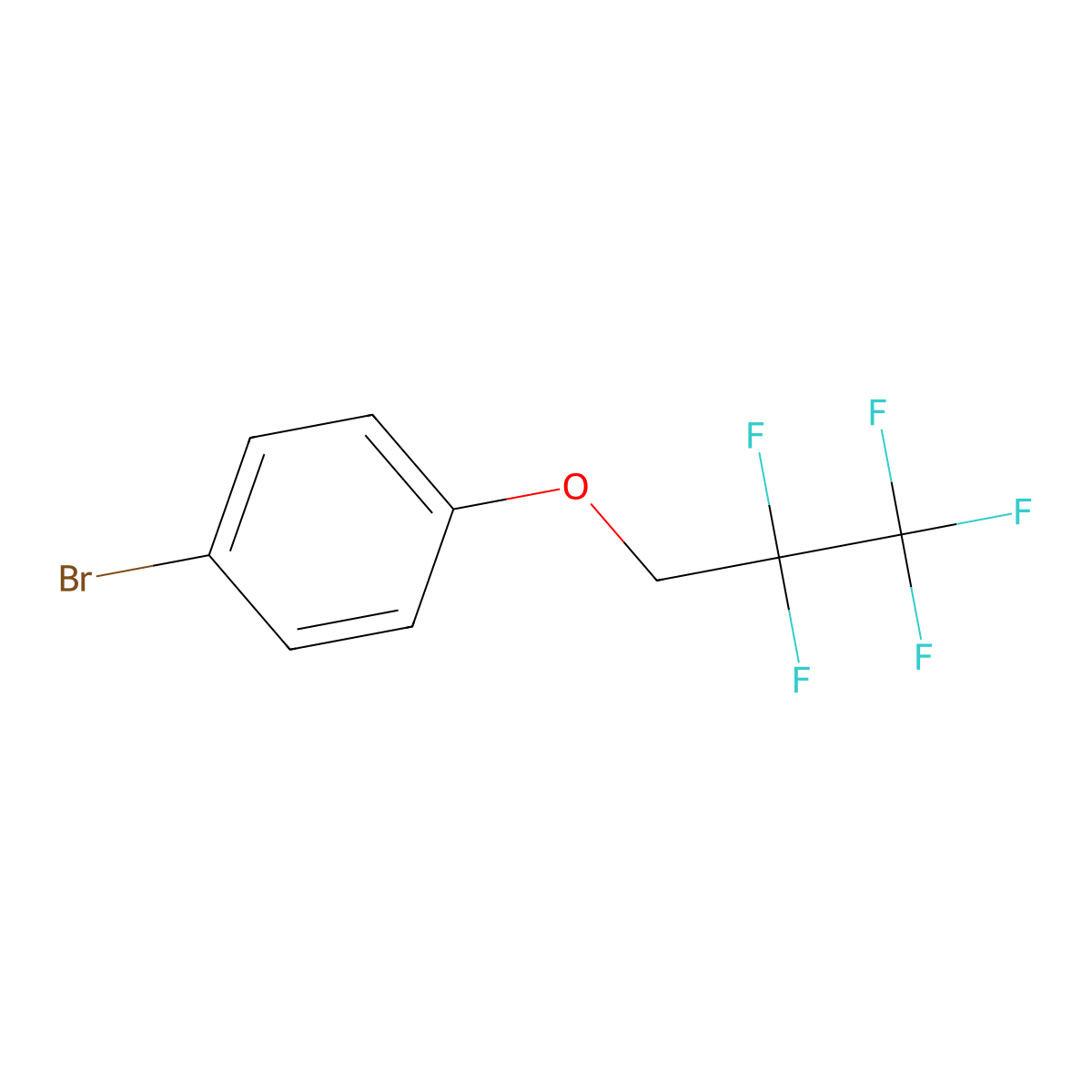 1-Bromo-4-(2,2,3,3,3-pentafluoropropoxy)benzene molecular structure, CAS 1186212-37-2