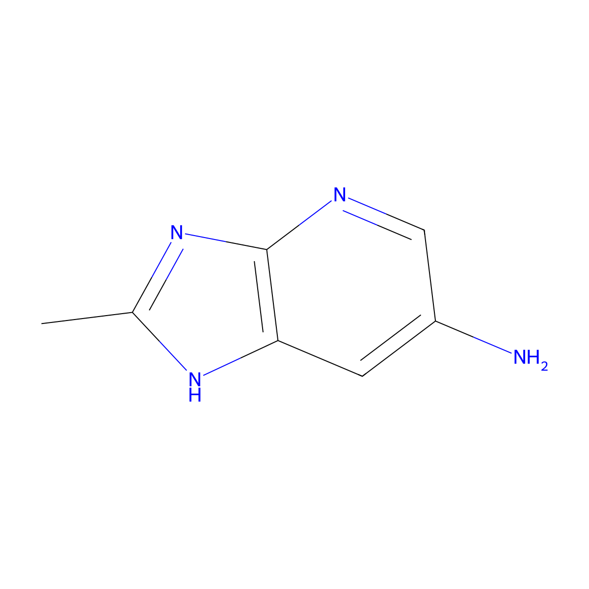 2-Methyl-3H-imidazo[4,5-B]pyridin-6-amine molecular structure, CAS 1186223-80-2