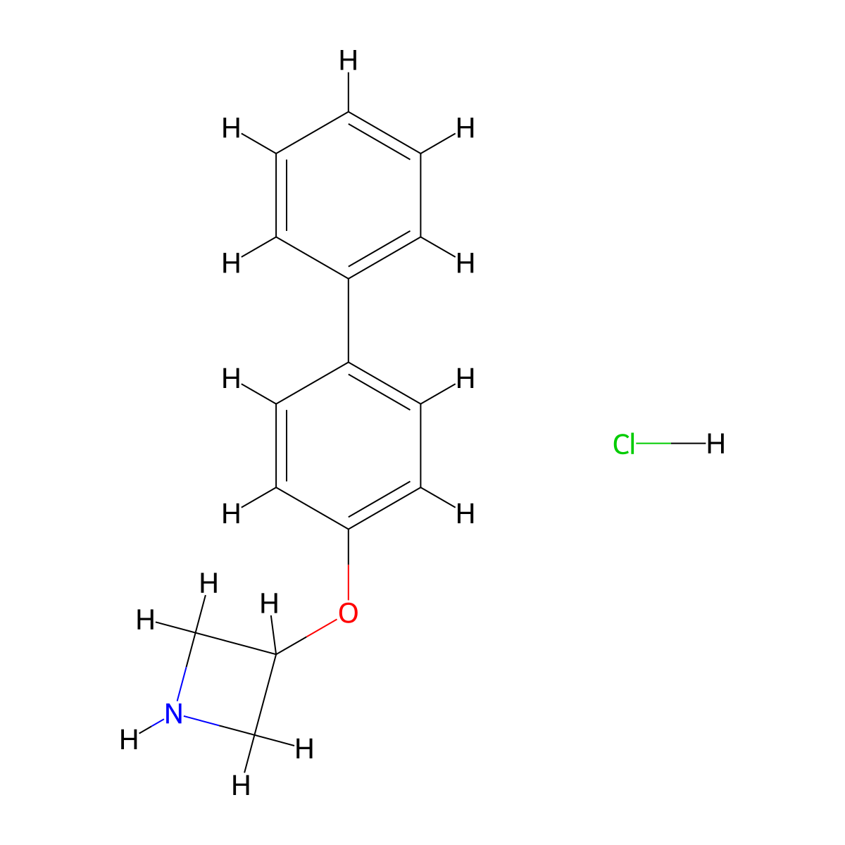 3-([1,1'-Biphenyl]-4-yloxy)azetidine hydrochloride molecular structure, CAS 1186234-47-8