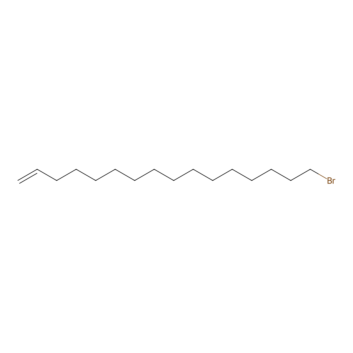 1-Hexadecene, 16-bromo- molecular structure, CAS 118625-56-2