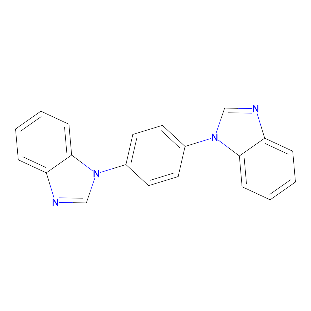 1,4-Bis(1H-benzo[d]imidazol-1-yl)benzene molecular structure, CAS 1186302-88-4