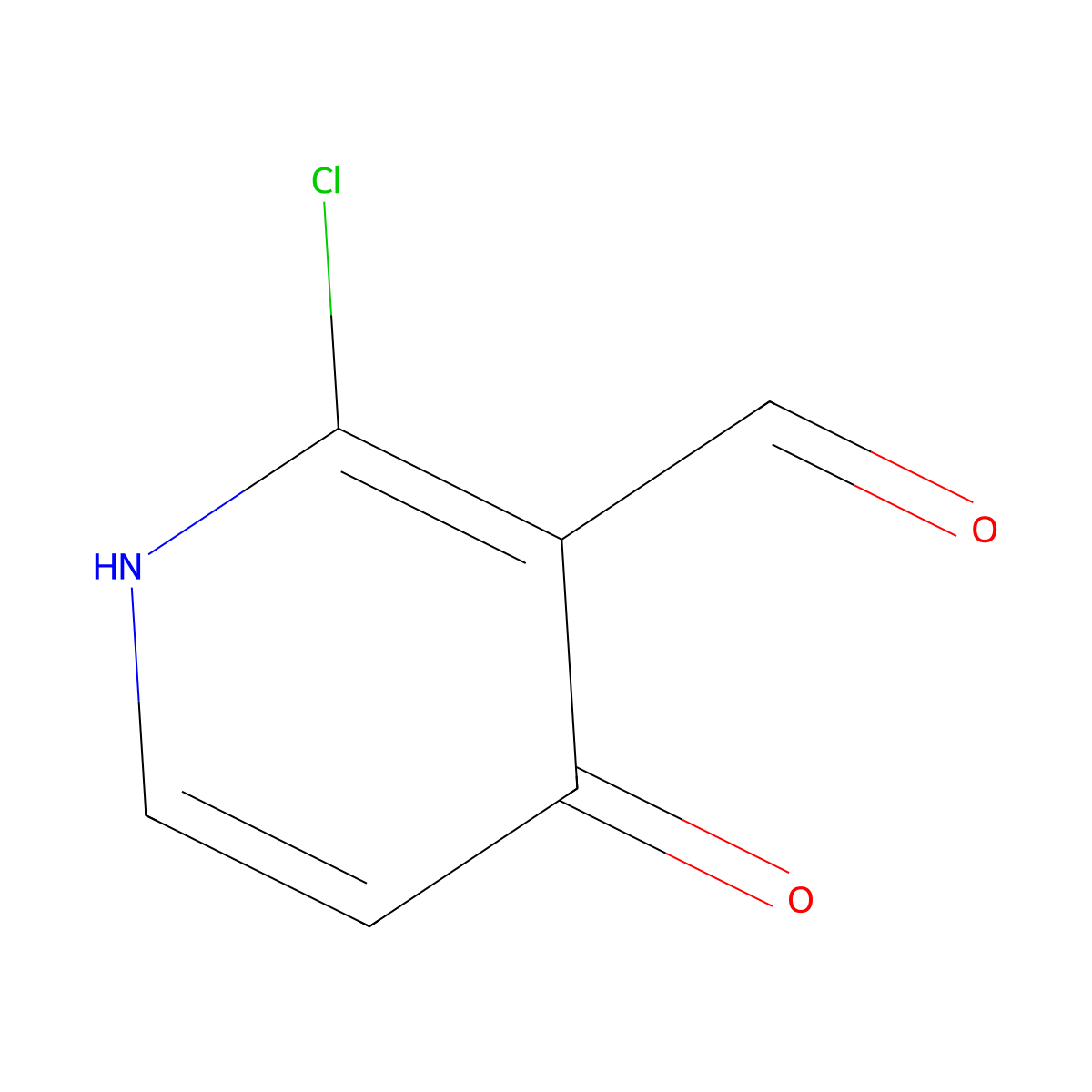 2-Chloro-4-hydroxynicotinaldehyde molecular structure, CAS 1186310-65-5