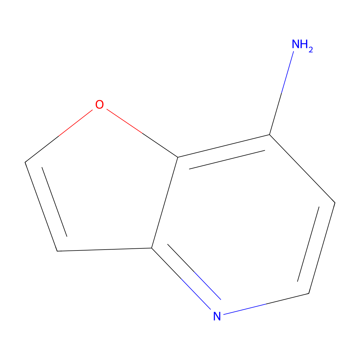 Furo[3,2-b]pyridin-7-amine molecular structure, CAS 1186310-74-6