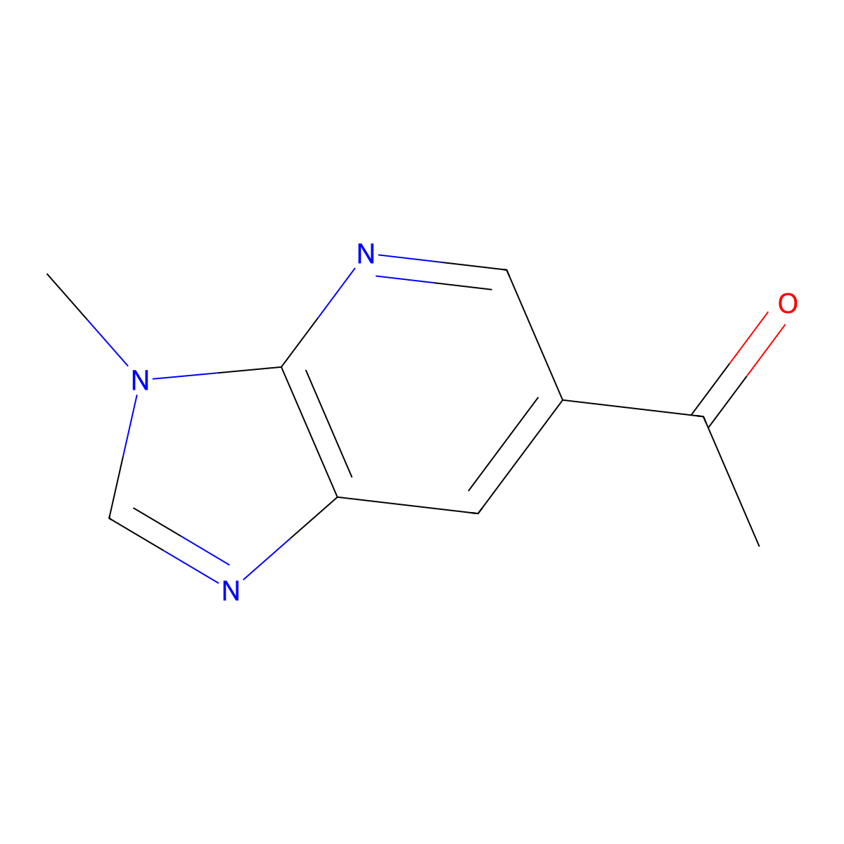 1-(3-Methyl-3H-imidazo[4,5-b]pyridin-6-yl)ethanone molecular structure, CAS 1186310-80-4