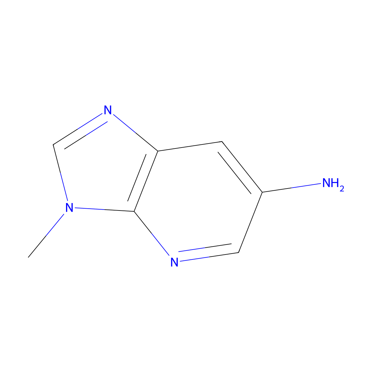 3-Methyl-3H-imidazo[4,5-b]pyridin-6-amine molecular structure, CAS 1186310-95-1