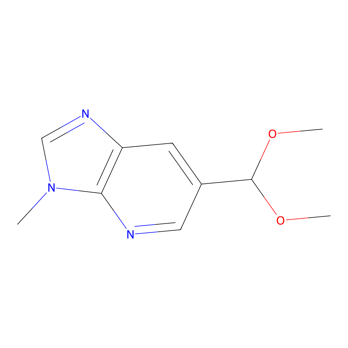 6-(Dimethoxymethyl)-3-methyl-3H-imidazo[4,5-b]pyridine molecular structure, CAS 1186311-14-7