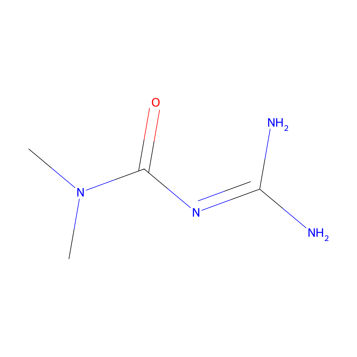 3-(Carbamimidoyl)-1,1-dimethylurea molecular structure, CAS 118632-64-7