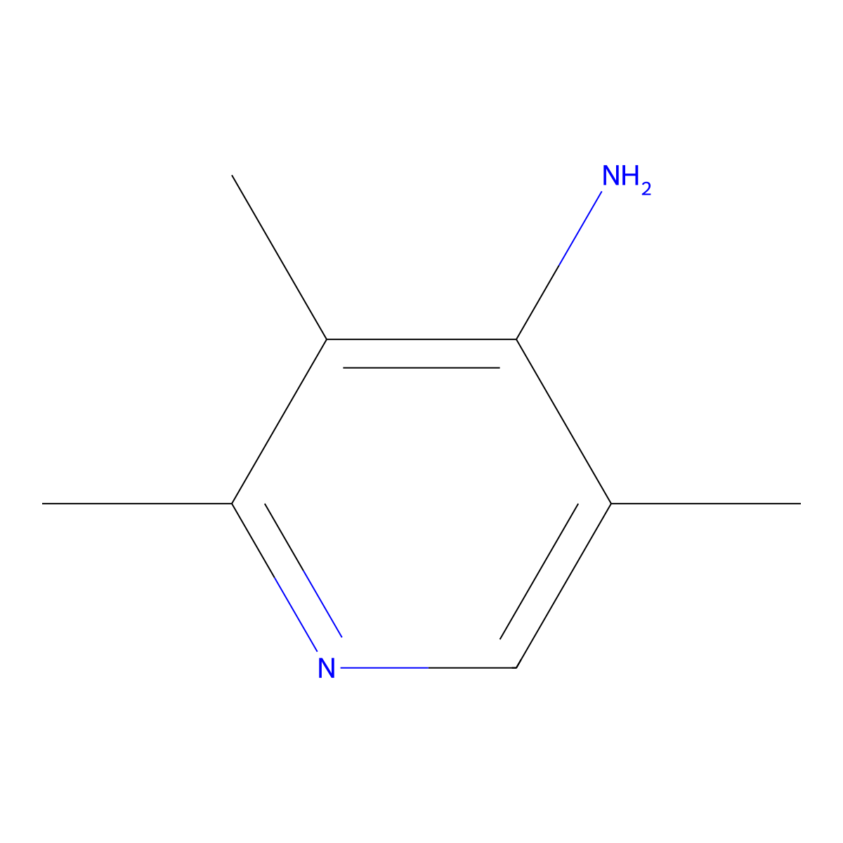 2,3,5-Trimethylpyridin-4-amine molecular structure, CAS 1186329-61-2