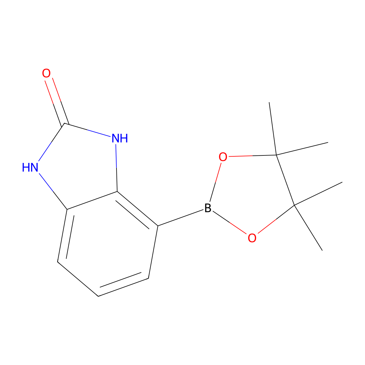 4-(4,4,5,5-Tetramethyl-1,3,2-dioxaborolan-2-yl)-1,3-dihydro-2H-benzimidazol-2-one molecular structure, CAS 1186334-82-6
