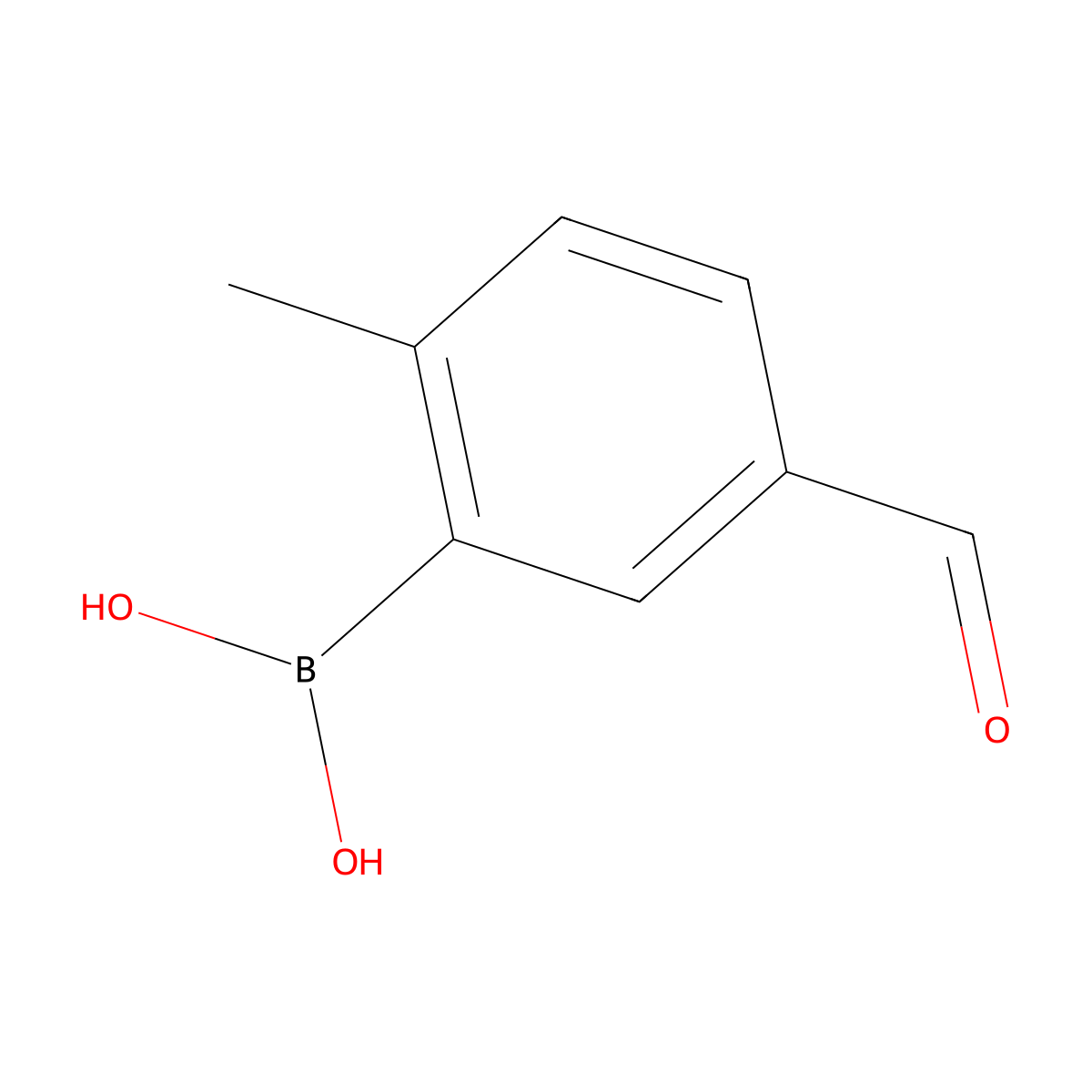 5-Formyl-2-methylphenylboronic acid molecular structure, CAS 1186398-35-5