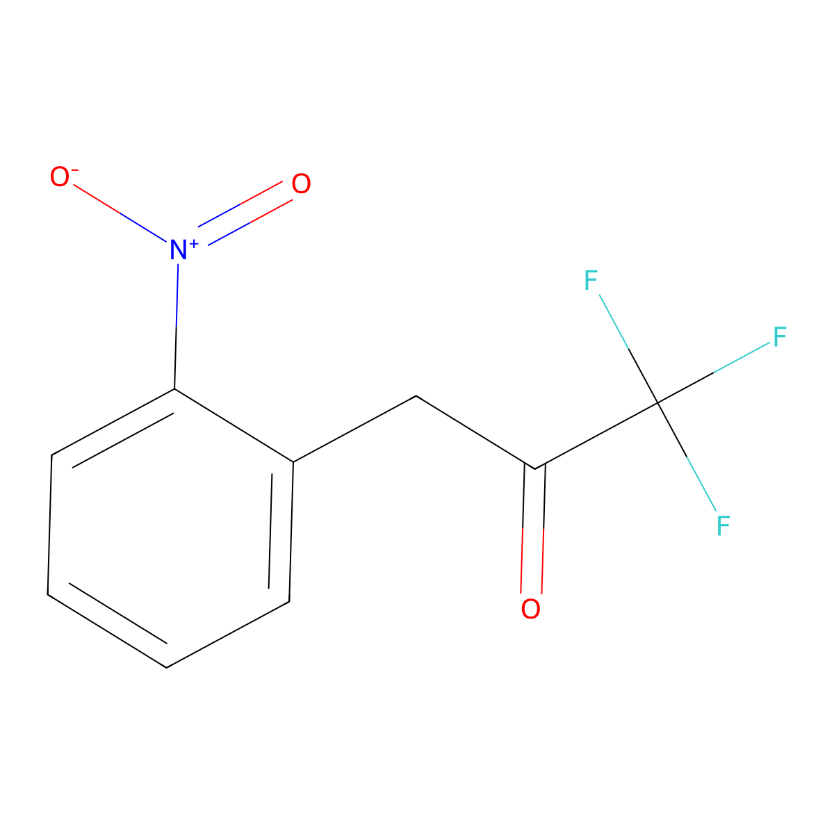 1,1,1-Trifluoro-3-(2-nitrophenyl)propan-2-one molecular structure, CAS 118642-70-9