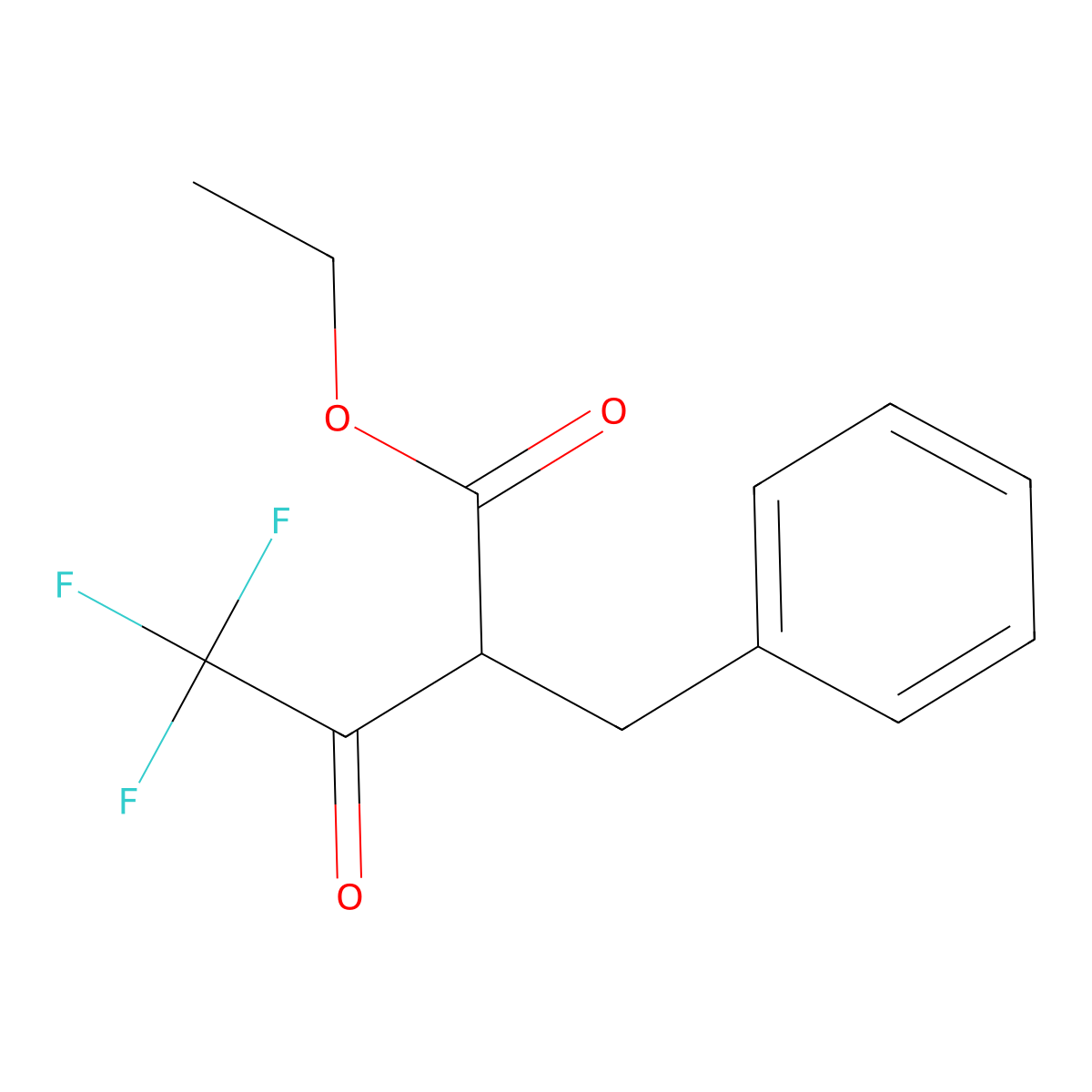 Ethyl 2-benzyl-4,4,4-trifluoro-3-oxobutanoate molecular structure, CAS 118642-72-1