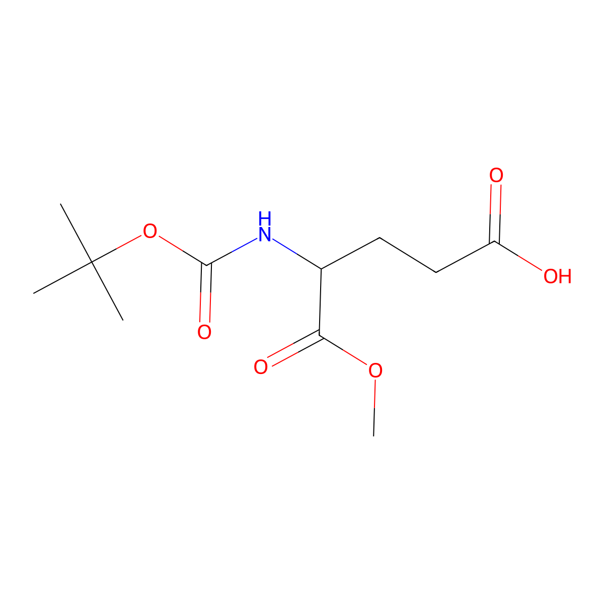 4-((tert-Butoxycarbonyl)amino)-5-methoxy-5-oxopentanoic acid molecular structure, CAS 1186426-97-0