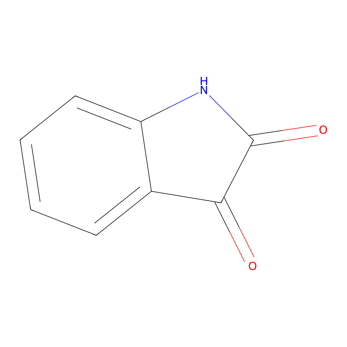 Isatin molecular structure, CAS 1186480-61-4