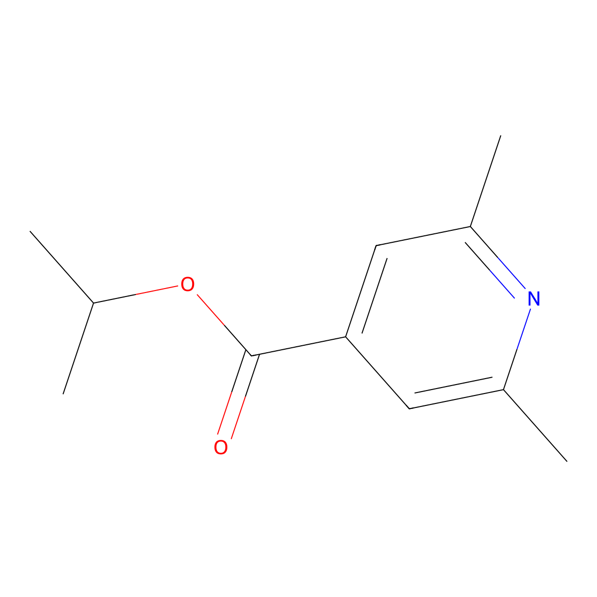 2,6-Dimethyl-isonicotinic acid isopropyl ester molecular structure, CAS 1186513-01-8
