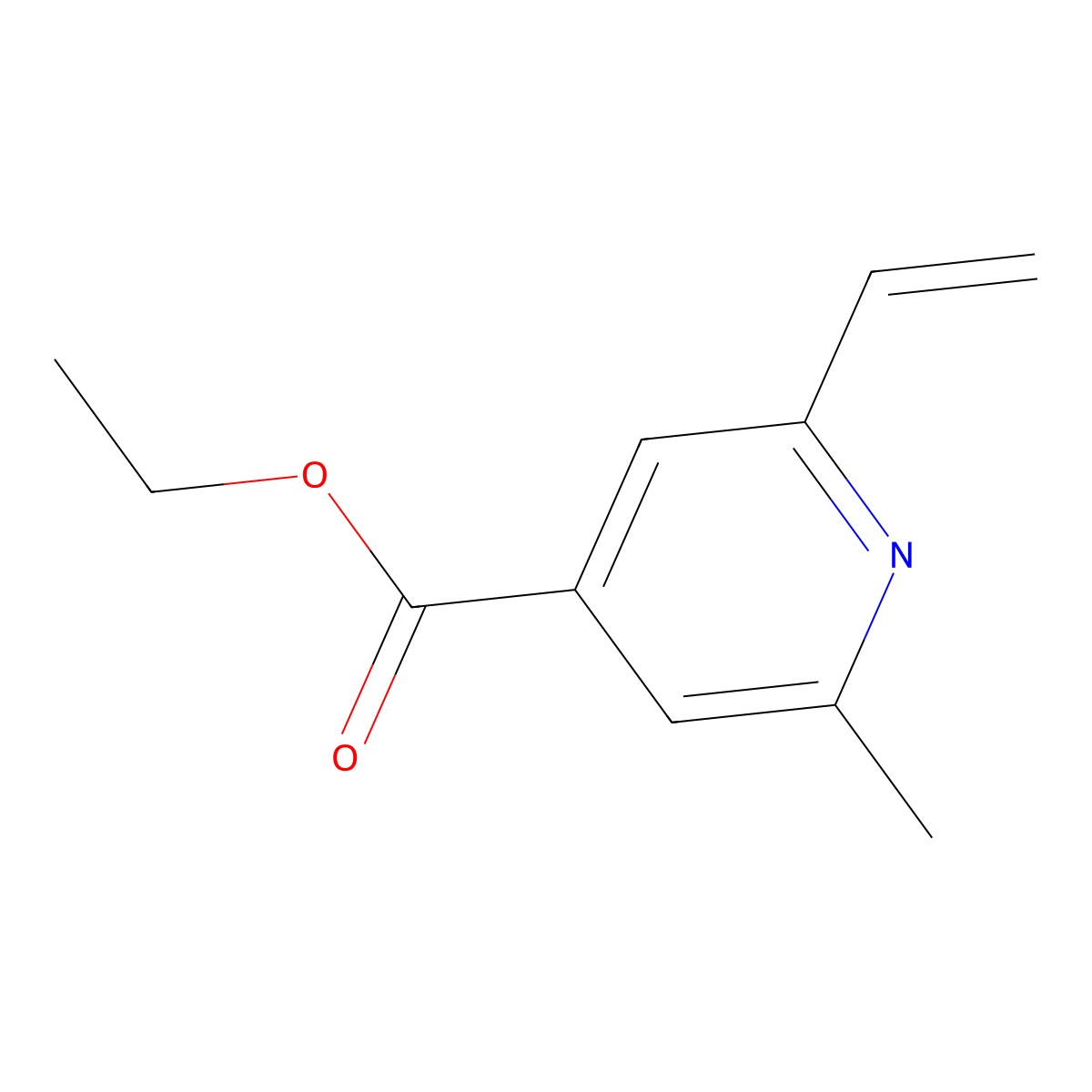 6-Methyl-2-vinylisonicotinic acid ethyl ester molecular structure, CAS 1186513-02-9