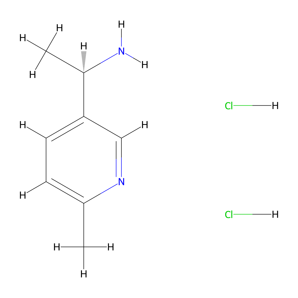 (R)-1-(6-Methylpyridin-3-yl)ethan-1-amine dihydrochloride molecular structure, CAS 1186519-47-0