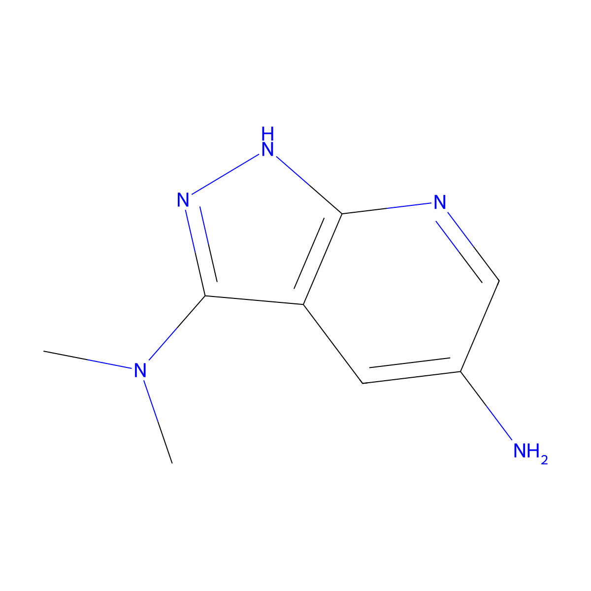n3,n3-Dimethyl-1h-pyrazolo[3,4-b]pyridine-3,5-diamine molecular structure, CAS 1186608-86-5