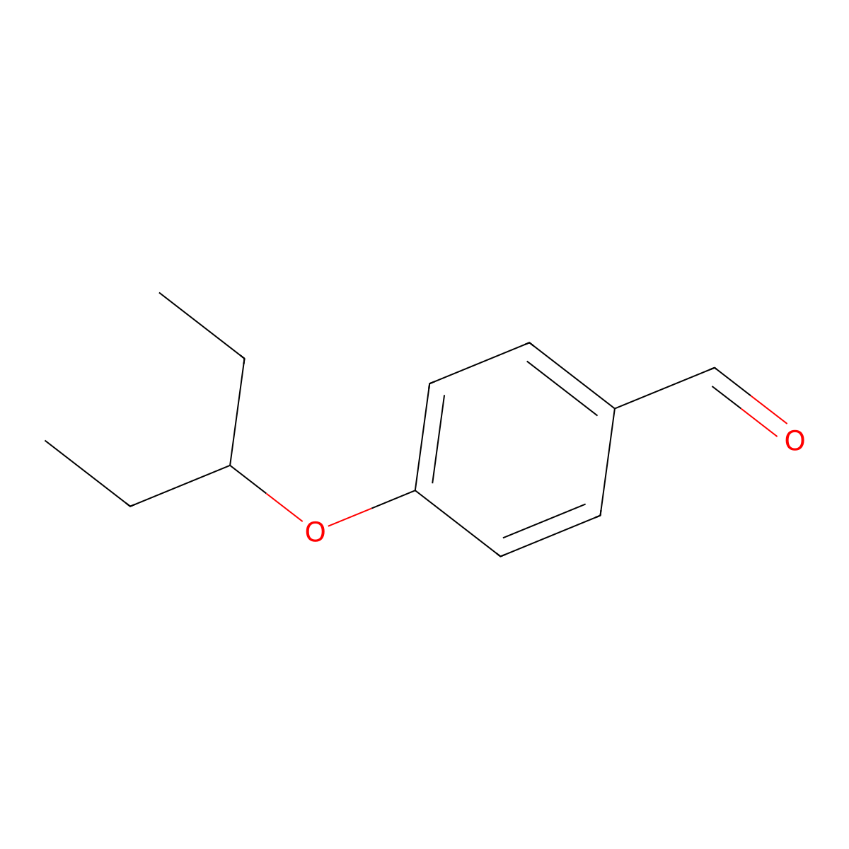 4-(1-Ethylpropoxy)benzaldehyde molecular structure, CAS 1186634-28-5