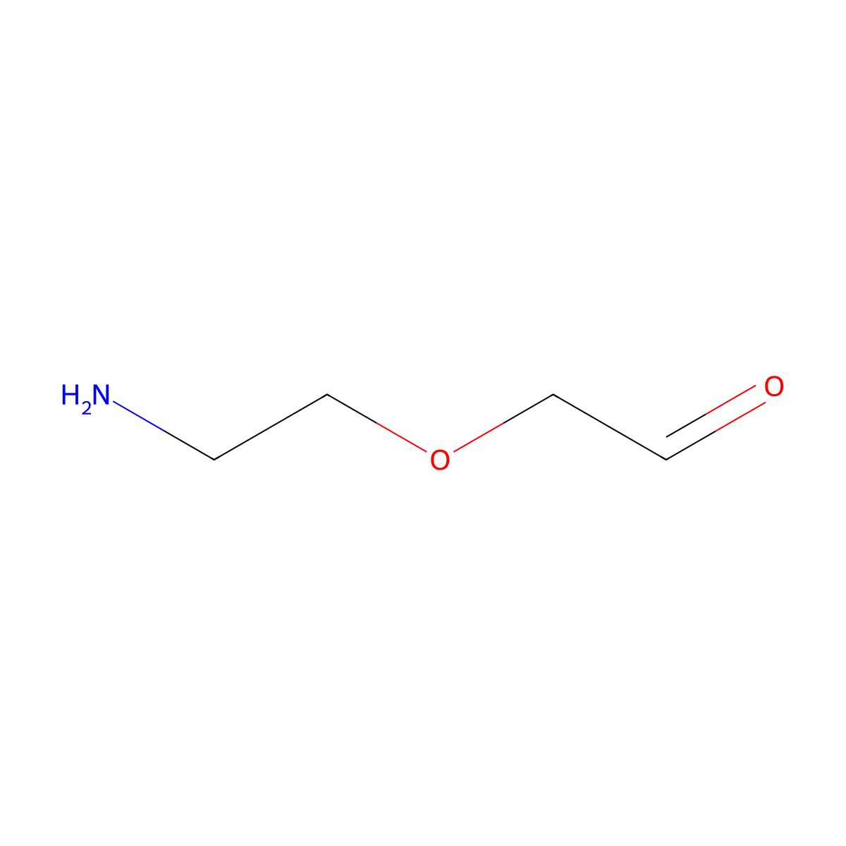 2-(2-Aminoethoxy)acetaldehyde molecular structure, CAS 1186645-08-8