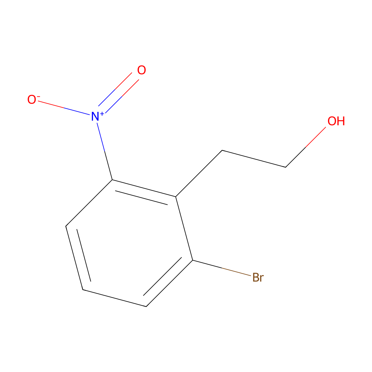 2-(2-Bromo-6-nitrophenyl)ethanol molecular structure, CAS 118665-02-4