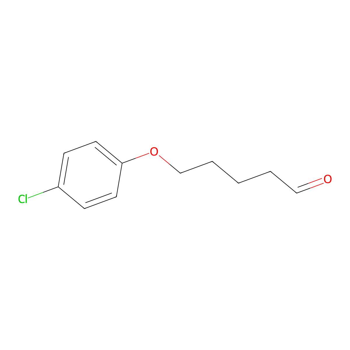 5-(4-Chlorophenoxy)pentanal molecular structure, CAS 118671-78-6