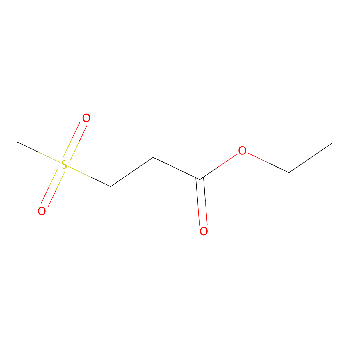Ethyl 3-(methylsulfonyl)propanoate molecular structure, CAS 118675-14-2