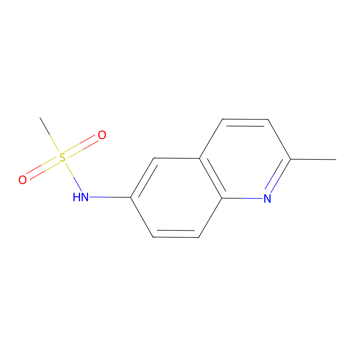 N-(2-Methylquinolin-6-yl)methanesulfonamide molecular structure, CAS 118679-14-4