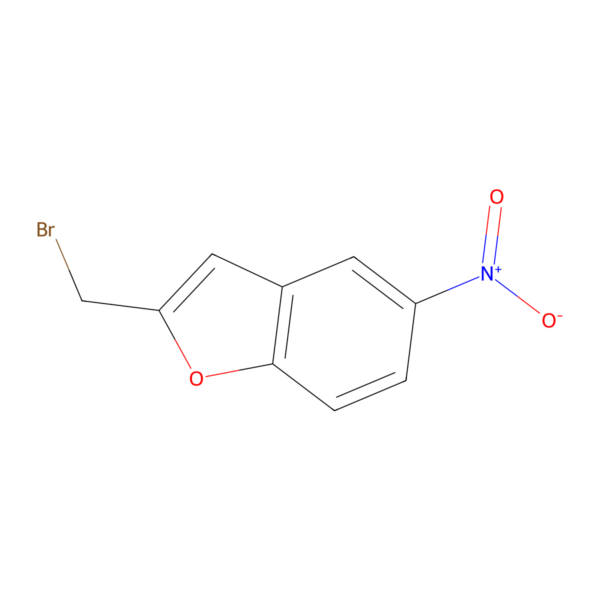 2-(Bromomethyl)-5-nitro-1-benzofuran molecular structure, CAS 118679-18-8