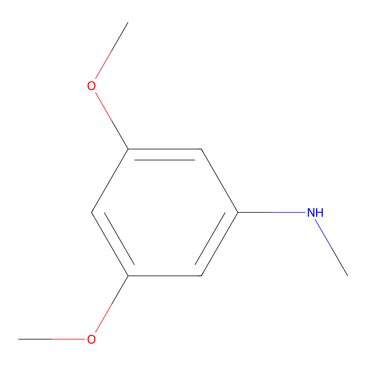 3,5-Dimethoxy-N-methylbenzenamine molecular structure, CAS 118684-17-6